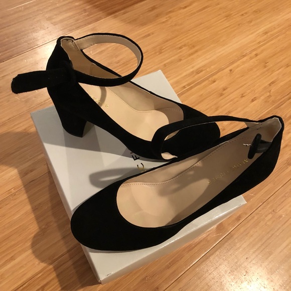 Marc Fisher Black Suede Pumps - Picture 1 of 2